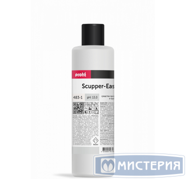 Средство для удаления засоров щелочное "Profit" Scupper-Easy, флакон, 1000 мл 10 шт/кор РОССИЯ 483-1