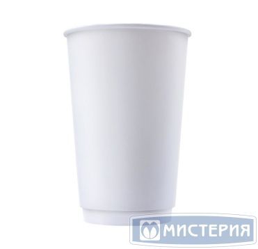 Стакан бумажный 400 мл 2 сл., d90 мм, бел., карт., 25 шт/упак 500 шт/кор РОССИЯ DW90-530-0000