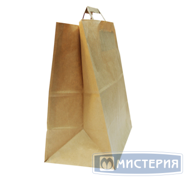 Пакет [320+200]х370 мм с плоск. ручками, крафт, бум., 200 шт/кор 200 шт/упак РОССИЯ PR-01-70-322037