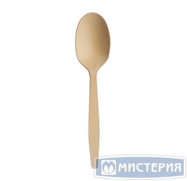 Ложка одноразовая GREEN MYSTERY 165 мм, бежевая, кукурузный крахмал, 50 штук в упаковке, 1000 штук в коробке
