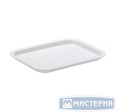 Лоток пищевой 180х135х10 мм, серия А-10, бел., ВПС, 450 шт/кор "КинПак" 450 шт/упак РОССИЯ А-10
