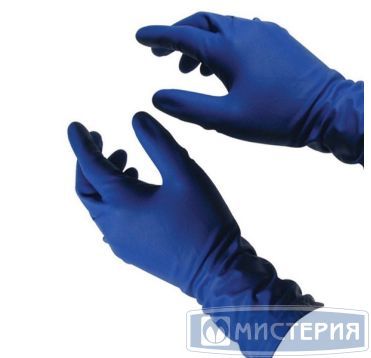 Перчатки латексные, р-р S, неопудрен., син., 25 пар/упак "High Risk" 10 упак/кор МАЛАЙЗИЯ 400-400