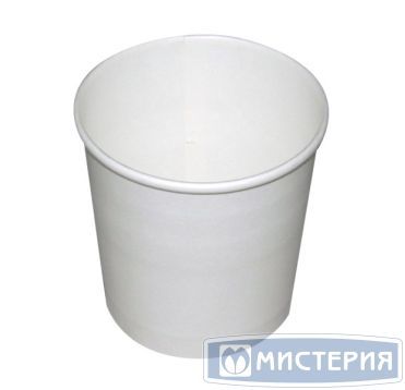 Одноразовый контейнер с круглым дном, 300 мл, белый