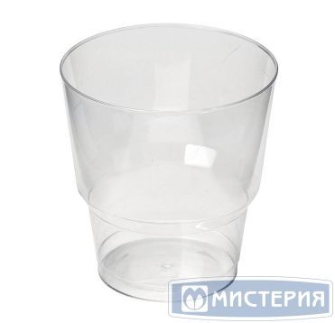 Стакан одноразовый 200 мл "Buffet", диз. "Кристалл", прозр., ПС, 6 шт/упак