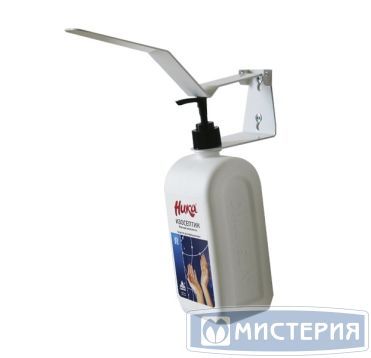 Держатель для жидкого мыла, с локт. рычагом, бел., нерж., 1000 мл 2 шт/кор БЕЛАРУСЬ