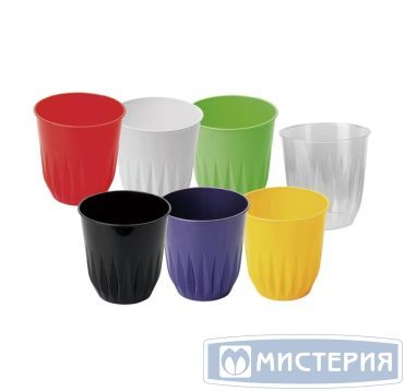 Одноразовый стакан для холодного и горячего 250 миллилитров, Баккара, цвет в ассортименте, ПС