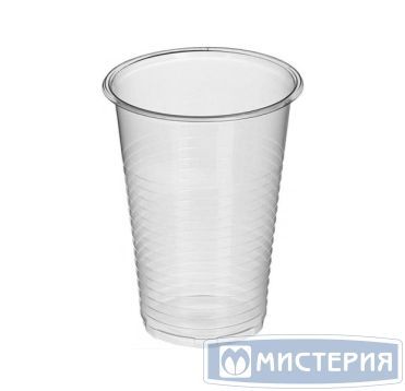 Стакан для холодных напитков и горячих, 0.20л, прозрачный, эконом