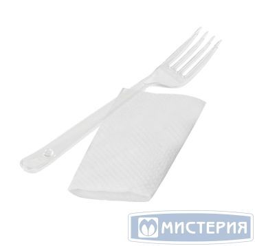 Комплект 2 (прозрачная вилка и салфетки)
