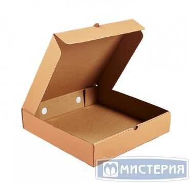 Коробка для пиццы 350х350х70 мм, крафт, микрогофрокарт. Т-22 Е, 50 шт/кор 50 шт/упак РОССИЯ Г1 849
