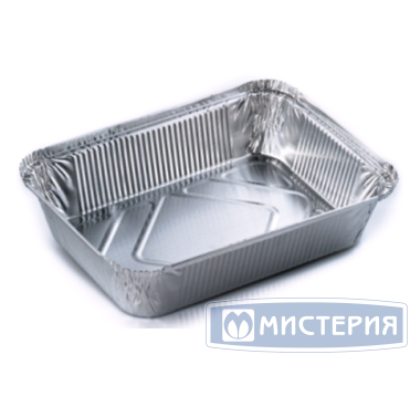 Форма алюминиевая 1-секц. 2000 мл 264х194х56 мм, без крышки, алюм., 50 шт/упак 300 шт/кор РОССИЯ R20L