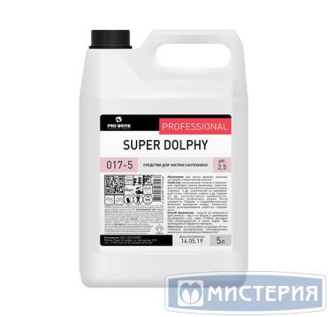 Средство для очистки сантехники "Pro-Brite" Super Dolphy, канистра, 5000 мл 4 шт/кор РОССИЯ 017-5