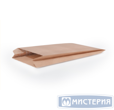 Пакет пищевой [90+40]х300 мм без руч., без окна, крафт, бум., 100 шт/упак 2 000 шт/кор РОССИЯ 012-100071-00