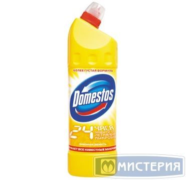Средство для очистки сантехники "Domestos" Лимонная свежесть, изогнутое горло, 1000 мл 12 шт/кор РОССИЯ 67046667