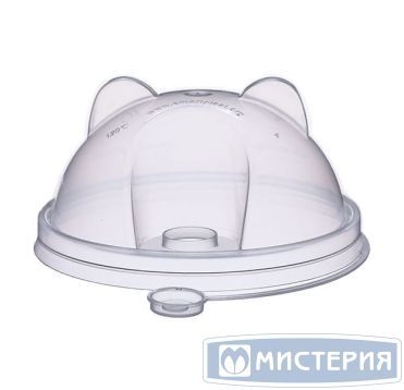 Крышка для стакана d90 мм куполообразная с заглушкой, Cat, прозр., ПП, 45 шт/упак 900 шт/кор РОССИЯ