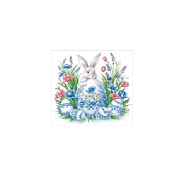 Салфетки 330х330 мм 3-сл., диз. "Кролик с пасхальными яйцами", разноцв., бум., 20 шт/упак "Bouquet" 12 упак/кор РОССИЯ 25271