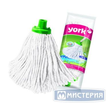 Моп веревочный XXL, бел., х/б "York" 32 шт/кор КИТАЙ 073000/073050