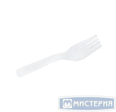 Вилка пластиковая, 120мм, белая, ПС