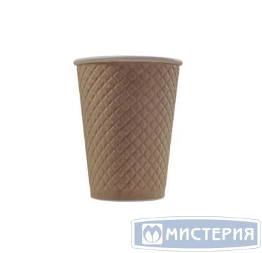 Стакан бумажный 300 мл 2 сл., d90 мм, диз. "Waffle Craft", карт., 25 шт/упак 500 шт/кор РОССИЯ EM90-430-0349