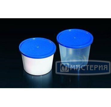 Контейнер под пресервы и мёд, 500мл,"ведро" d=112мм, h=79мм, белый, ПП