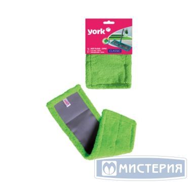 Моп плоский 420х140 мм, цвет в ассорт., микрофибра "York" 48 шт/кор КИТАЙ 081090