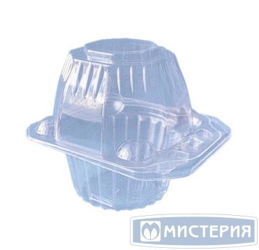 Упаковка для кондит. изделий 200 мл, 1-секц. d95хh95[d60хh87] мм, неразъем.крышка, прозр., ПП, 450 шт/кор 450 шт/упак РОССИЯ КР-20 С1