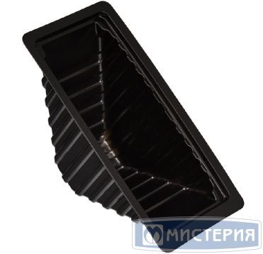 Упаковка для сэндвича под запайку 470 мл, треуг. 182х81х86 [165х66х86] мм, черн., ПП, 400 шт/кор 400 шт/упак РОССИЯ К-1808 черн.