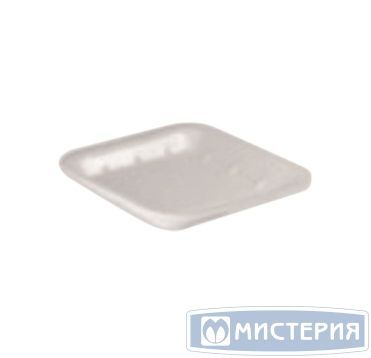 Лоток пищевой, квадратный, 135х135х20мм, белый