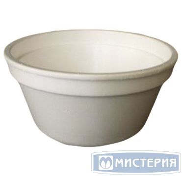 Тарелка одноразовая глубокая 410 мл, d127 мм, бел., ВПС, 576 шт/кор 576 шт/упак РОССИЯ