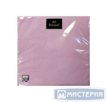 Салфетки 330х330 мм 3-сл., диз. "Лиловый Барокко", лилов., бум., 16 шт/упак "Bouquet" 12 упак/кор РОССИЯ 37547