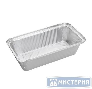 Форма алюминиевая 1-секц. 865 мл 217х113х53 мм, без крышки, алюм., 50 шт/упак 600 шт/кор РОССИЯ 402-677