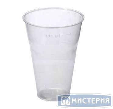 Одноразовый стакан для холодного и горячего, 0.4л, прозрачный, (0.3-0.4л), ПП