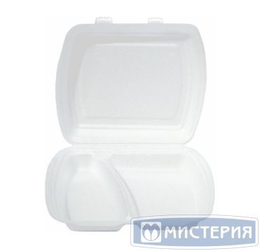 Ланчбокс 2-секц. 250х195х68мм, белый, ВПС LB-2 Эконом