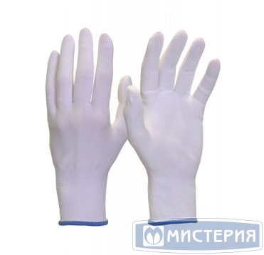 Перчатки нейлоновые, р-р L, бел., 1 пар/упак 240 пар/кор КИТАЙ