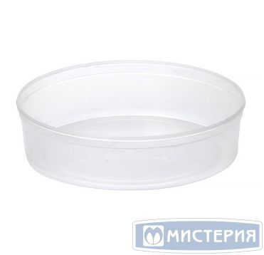 Контейнер под пресервы и мёд, 400мл,"банка", "шайба" d=145мм, h=40мм, полупрозрачный, ПП