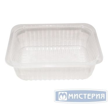 Контейнер под запайку 1000 мл, 1-секц. 187х137х63 мм, прозр., ПП, 480 шт/кор 480 шт/упак РОССИЯ 187 1000