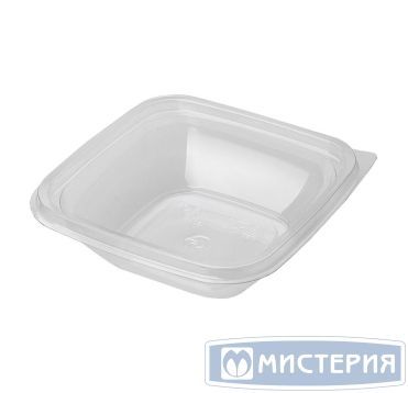 Контейнер квадратный 126х126х38мм, 250 мл, прозрачный