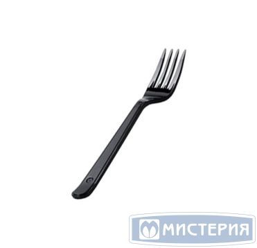 Вилка одноразовая Кристалл 180 мм, черн., ПС, 50 шт/упак 2 000 шт/кор РОССИЯ