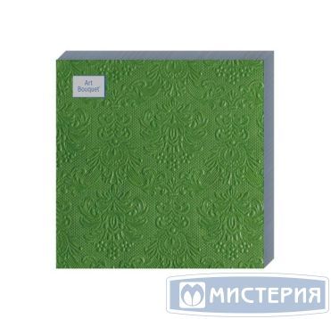 Салфетки 330х330 мм 3-сл., диз. "Летняя трава Барокко", зел., бум., 16 шт/упак "Bouquet" 12 упак/кор РОССИЯ 57234