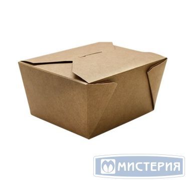 Коробка для лапши 900 мл, 165х130х50 мм, крафт, карт., 60 шт/упак "OSQ" Fold Box 240 шт/кор РОССИЯ OSQ FOLD BOX 900