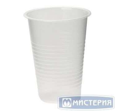 Стакан одноразовый 200 мл, прозр., ПП, 12 шт/упак "МИСТЕРИЯ" 720 шт/кор РОССИЯ 116687