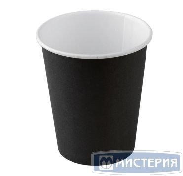 Стакан бумажный 350 мл 2 сл., d90 мм, черн., карт., 25 шт/упак( ООО Класска-Опт) 25 шт/упак 400 шт/кор РОССИЯ