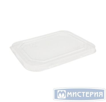 Крышка к контейнеру под запайку [167х132 мм], прозр., ПЭТ, 60 шт/упак "OSQ" Octobox 400 660 шт/кор РОССИЯ Плоская, Flat Rpet lid OSQ Octobox 400