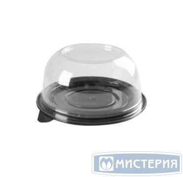 Упаковка д/пирожного, кругл., внешн. d 132мм, внутр. d 100мм, h 60мм, , прозрачн., ПЭТ