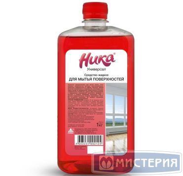Универсальное моющее средство "Ника" Универсал, флакон, 1000 г 12 шт/кор РОССИЯ Универсал 1л