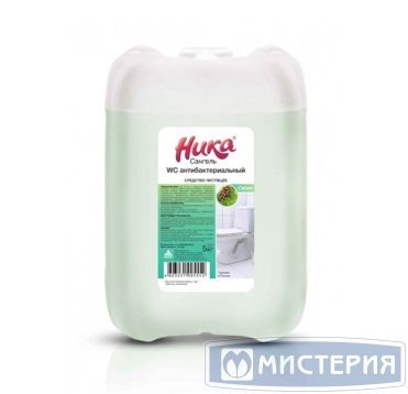 Средство для очистки сантехники "Ника" Сангель. WC антибактериальный, концентрат, канистра, 5000 мл 4 шт/кор РОССИЯ