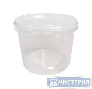 Контейнер для пресервов 800 мл, d122хh93 мм, форма "Банка", контр. замок, крышка в компл., прозр., ПП, 150 шт/кор "Aerosnab" 150 шт/упак РОССИЯ 1216КП