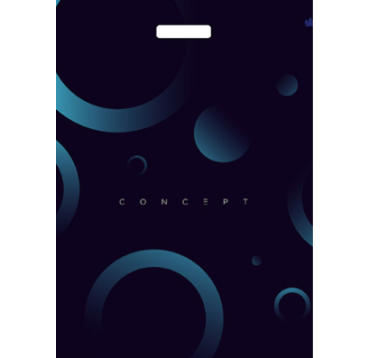 Пакет 600х500 мм, 100 мкм с проруб. ручками, диз. "Концепт БИГ", ПВД, 25 шт/упак "Тикопластик" 200 шт/кор РОССИЯ н00214884