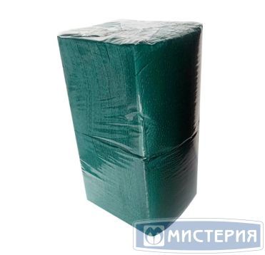 Салфетки 240х240 мм 1-сл., зел., бум., 400 шт/упак 18 упак/кор РОССИЯ