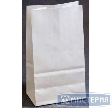 Пакет на вынос [80+50]х170 мм S без ручек, бел, бум., 600 шт/кор 600 шт/упак РОССИЯ 015-000008-001