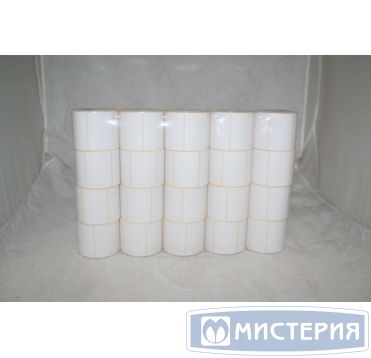 Весовая лента 58х40 мм ЭКО, непринт., на карт., бел., термобум., 500 шт/рул 60 рул/кор КИТАЙ